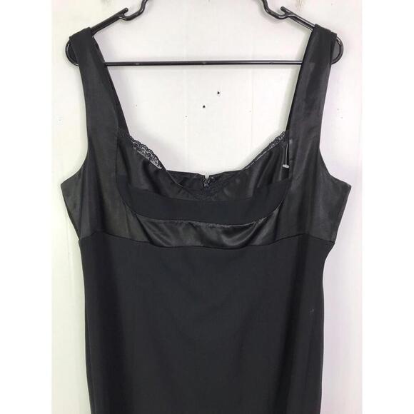 Bloomingdales Dress Womens 16 Babydoll Y2K 90s Formal Mini Retro Pin Up Black - Picture 2 of 7